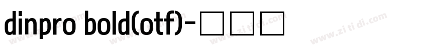 dinpro bold(otf)字体转换